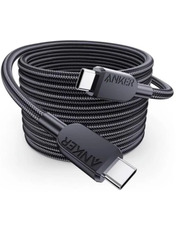 Кабель синхронізації Anker  310Type-C to Type-C 240W 0,9m Black (A81D5H11)