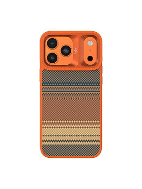 Чохол Kajsa Resort Collection Gradient Stripe with MagSafe Plus B-Ring для Apple iPhone 17 Pro Orange (6937281054)