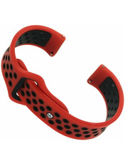 BeCover Vents Style Xiaomi Amazfit/Samsung 22 mm Червоний Red/Black (707077)