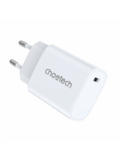 Мережевий зарядний пристрій Choetech Q5004-EU-WH White 20 Відсутній 1 USB-C (1 USB-C) 20W White