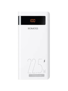 Павербанк Romoss Sense 8PF 1xUSB-C + 2xUSB-A 22,5W 30000mAh White (PHP30-852-1735H)