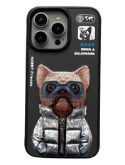 Чохол Nimmy 3D with Metal Buttons для Apple iPhone 15 Pro Black Black (6982754103)