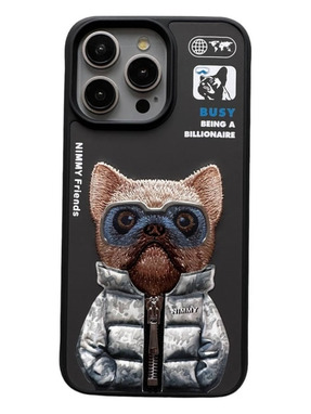 Чохол Nimmy 3D with Metal Buttons для Apple iPhone 15 Pro Black (6982754103)