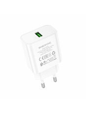 Мережевий зарядний пристрій Borofone BA72A White Відсутній (1 USB-A) 18W White 1 USB-A 18