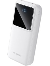 Павербанк Vention FHLW0 1xUSB-C + 2xUSB-A 22,5W 20000mAh White (FHLW0)