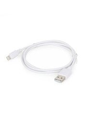 Кабель синхронізації Cablexpert CC-USB2-AMLM USB to Lightning White 2 12.5W 2m White (CC-USB2-AMLM-2M-W)