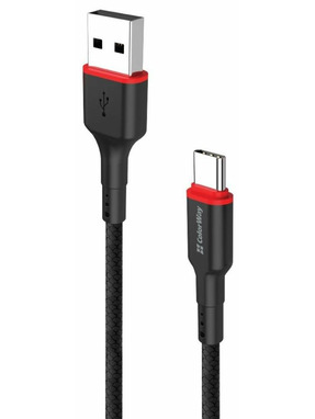 Кабель синхронізації ColorWay USB to Type-C 1m Black (CW-CBUC064-BK)