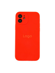 Чохол Silicone Case Full Size with Frame для Apple iPhone 12 Red Red (6985241037)