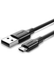 Кабель синхронізації Ugreen US289USB to microUSB Black 0,5 20W 0,5m Black (UGR-60135)