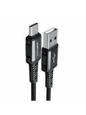 Кабель синхронізації ACEFAST c1-04 USB to Type-C 30W 1,2m Black (AFC1-04B)