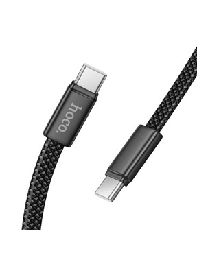 Кабель синхронізації Hoco X125 Exceso Type-C to Type-C 60W 1m Black