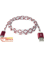 Кабель синхронізації Defender USB08-03LT USB to microUSB Red 1m Red (87556)