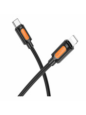 Кабель синхронізації Borofone BX114 Silicone Type-C to Lightning 27W 1m Black Ні Black 1