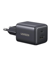 Мережевий зарядний пристрій Ugreen X514 Black 20 1 USB-A + 1 USB-C Відсутній (1 USB-A + 1 USB-C) 20W Black (UGR-65737)