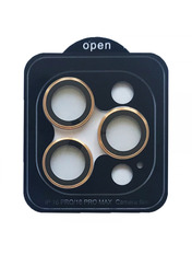 Захисне скло інше Camera METAL для iPhone 16 Pro / iPhone 16 Pro Max глянсове Gold