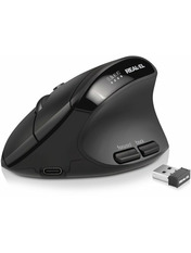 Мишка REAL-EL RM-490W Black (EL123200058)