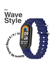 BeCover Wave Style Xiaomi Mi Smart Band 10 Синій Deep Blue (714352)