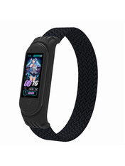 ArmorStandart Braided Solo Loop Mi Band 4/5/6/7 Чорний Black (ARM59177)
