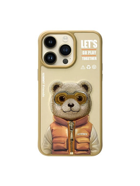 Чохол Nimmy 3D with Metal Buttons для Apple iPhone 15 Pro Khaki (6981042573)
