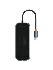 USB-хаб Baseus Baseus AcmeJoy 8in1 Type-C (2xUSB 3.0 + 1xUSB 2.0 + 1xType-C + 1xHDMI + 1xRJ45 + SD + TF) Dark Gray (WKJZ010613)