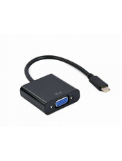 Кабель передачі відео Cablexpert Type-C (M) to VGA (F) 0,15m Black (A-CM-VGAF-01)