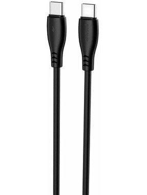 Кабель синхронізації Proove Simple Silicone Type-C to Type-C 60W 2m Black (CCSI60002221)
