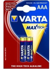 Батарейка Varta Max-Tech AAA Alkaline 2 2шт (04703101412)