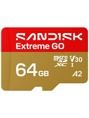 Карта пам'яті SanDisk Extreme Go microSDXC 64GB UHS-I U3 + SD-adapter (SDSQXGN-064G-GN6MN)
