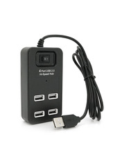 USB-хаб Pino USB-A 4xUSB 2.0 Black (4xUSB 2.0) Black (YT-HWS4-B)