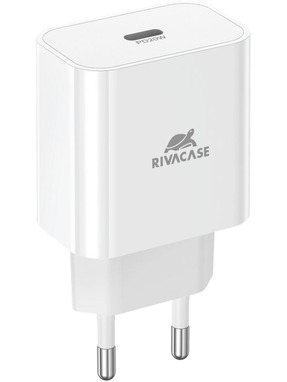 Мережевий зарядний пристрій RivaCase PS4101 W00 (1 USB-C) 20W White