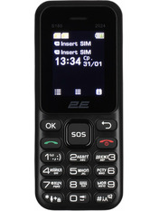 Кнопковий телефон 2E S180 2024 Black Black (694743653885)