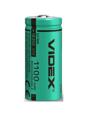 Акумуляторна батарейка Videx 18350 Li-ion 1100mAh 1шт (28484)