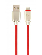 Кабель синхронізації Cablexpert USB to Lightning Red 1 1m Red (CC-USB2R-AMLM-1M-R)
