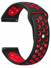 BeCover Nike Style Xiaomi Amazfit/Samsung 20 mm Чорний Black/Red (776888)