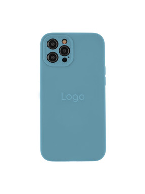 Чохол Silicone Case Full Size with Frame для Apple iPhone 12 Pro Azure (6913740825)