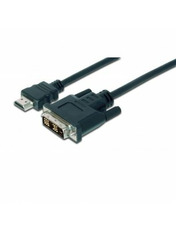 Кабель передачі відео Digitus Assmann HDMI (M) to DVI (M) 2m Black (AK-330300-020-S)