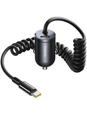 Автомобільний зарядний пристрій Baseus Tiny Star Mini 30W 1 USB-C Black Type-C to Lightning 1 USB-C + кабель Type-C to Lightning Black (C00035001121-01)
