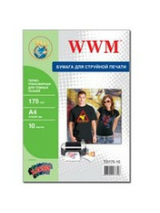 Папір Кольоровий WWM TD175.10 White 10 арк. 175 A4 10 арк., щільність 175 г/м2