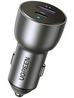 Автомобільний зарядний пристрій Ugreen CD213 42,5W 1 USB-A + 1 USB-C Dark Blue (UGR-60980)