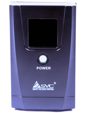 ДБЖ SVC VP Black 600 1 x 12V/9Ah LCD VP-1000-LCD (600W) LCD SCHUKO + IEC Black