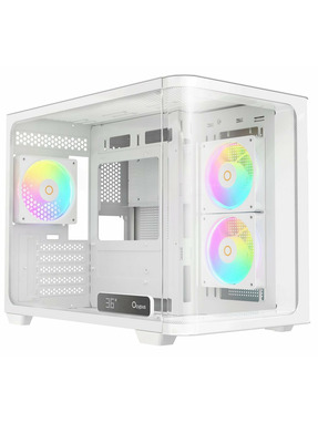 Корпус Ocypus Iota C50 Curve ARGB Mini-Tower White (IOTA-C50-WHD300CD-GL)