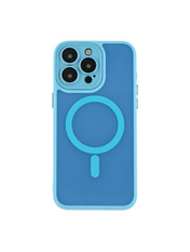 Чохол Magnetic Matte Camera Lens with Magsafe для Apple iPhone 15 Pro Max Blue Blue (6910428375)