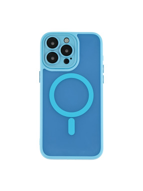Чохол Magnetic Matte Camera Lens with Magsafe для Apple iPhone 15 Pro Max Blue (6910428375)