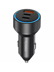 Автомобільний зарядний пристрій Gelius PowerRide GP-CC011 60W 1 USB-A + 2 USB-C Black (101283)
