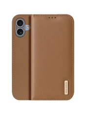 Чохол-книжка Dux Ducis з кишенею для візитівки для Apple iPhone 17 Brown