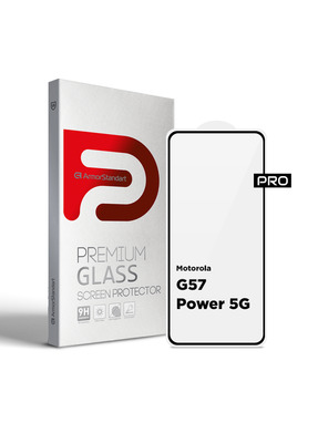 Захисне скло ArmorStandart Pro для Motorola G57 Power 5G глянсове (ARM89663) Black
