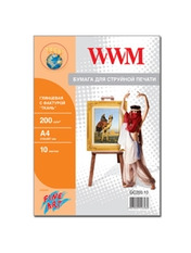 Папір Кольоровий WWM GC200.10 200 10 арк. White A4 10 арк., щільність 200 г/м2