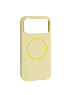 Чохол Silicone Case with MagSafe для Apple iPhone 17 Pro Cream (6927018345)