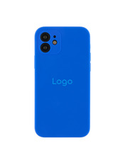 Чохол Silicone Case Full Size with Frame для Apple iPhone 12 Shiny Blue Shiny Blue (6917582304)