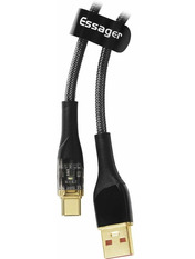 Кабель синхронізації Essager Interstellar Transparent Design USB to Type-C Black 2 Ні 100W 2m Black (EXCT-XJA01-P)
